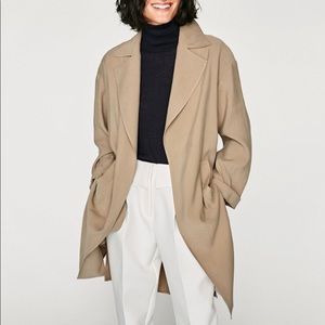 Zara flowing trench coat jacket size Xs